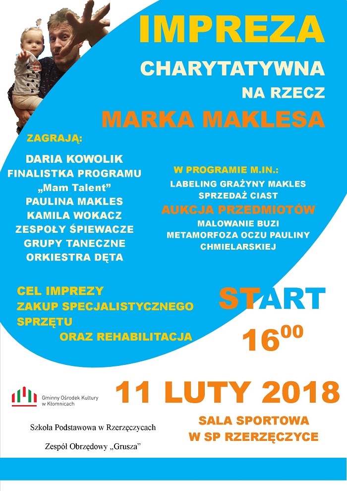 Impreza charytatywna na rzecz Marka Maklesa!